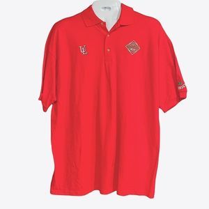 Men’s UL Tabasco logo XL red polo shirt